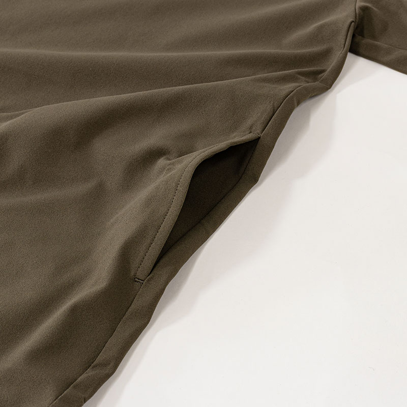 レディース 多機能 ワンピース カーキ