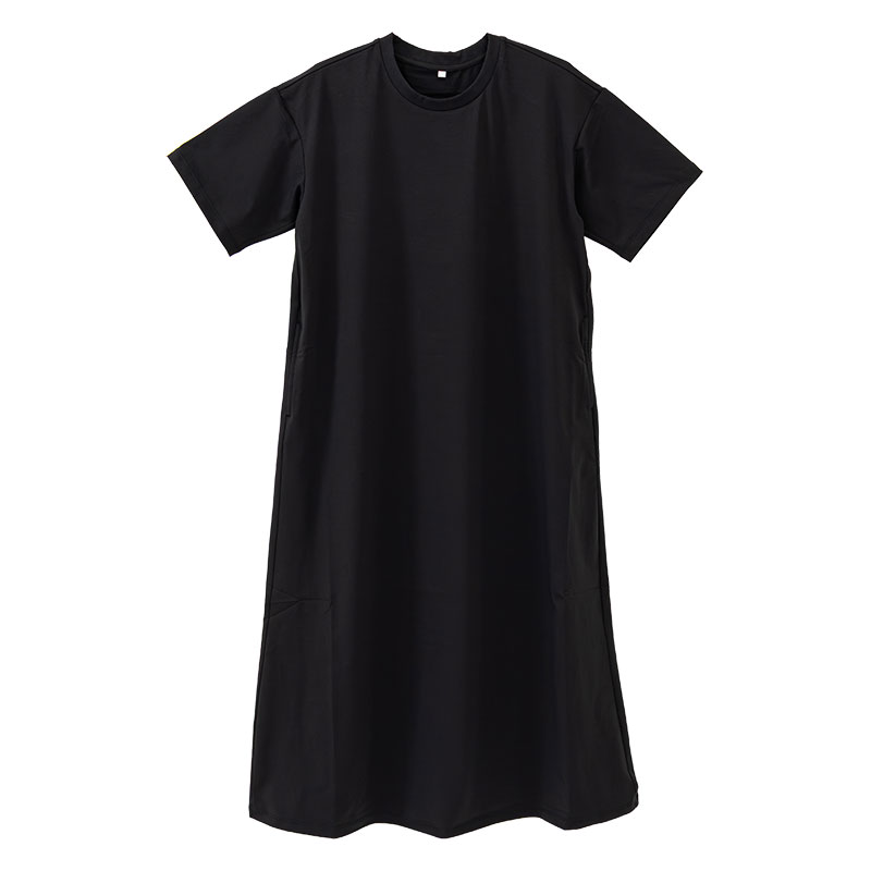 レディース 多機能 ワンピース ブラック