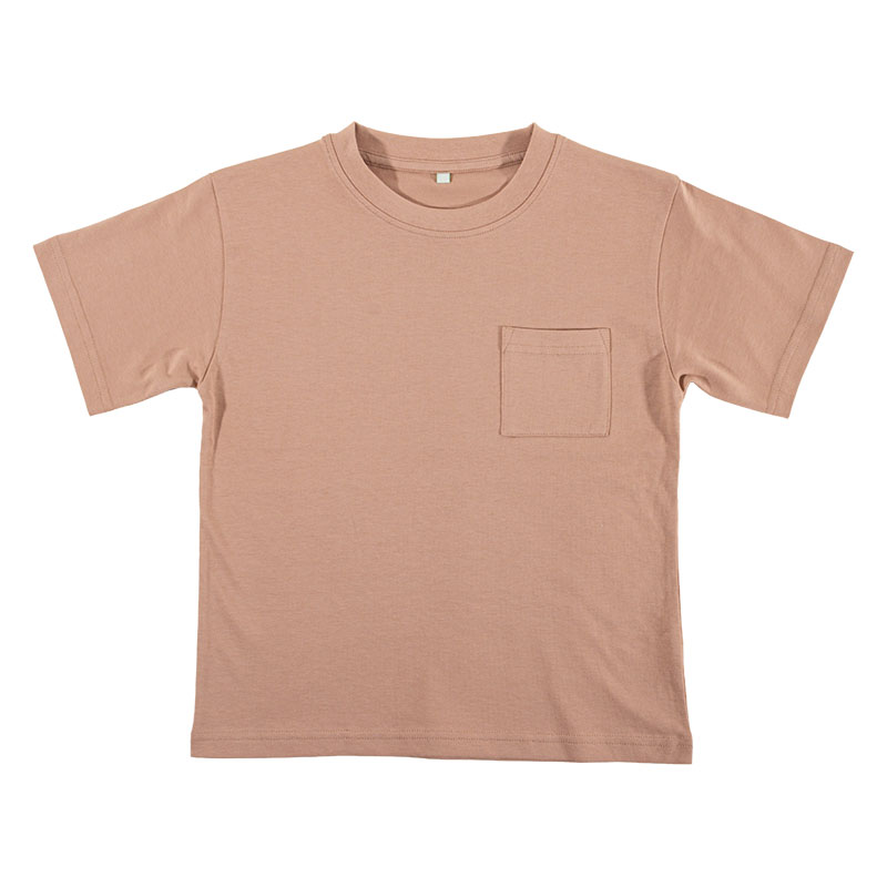 キッズ ポケット付きTシャツ 半袖 ピンク