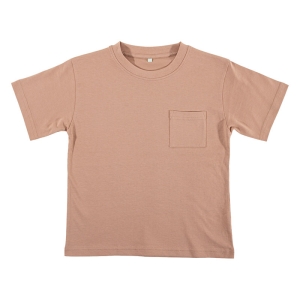 キッズ ポケット付きTシャツ 半袖 ピンク