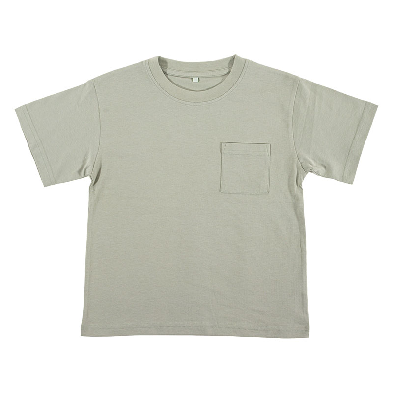 キッズ ポケット付きTシャツ 半袖 ミント 160cm