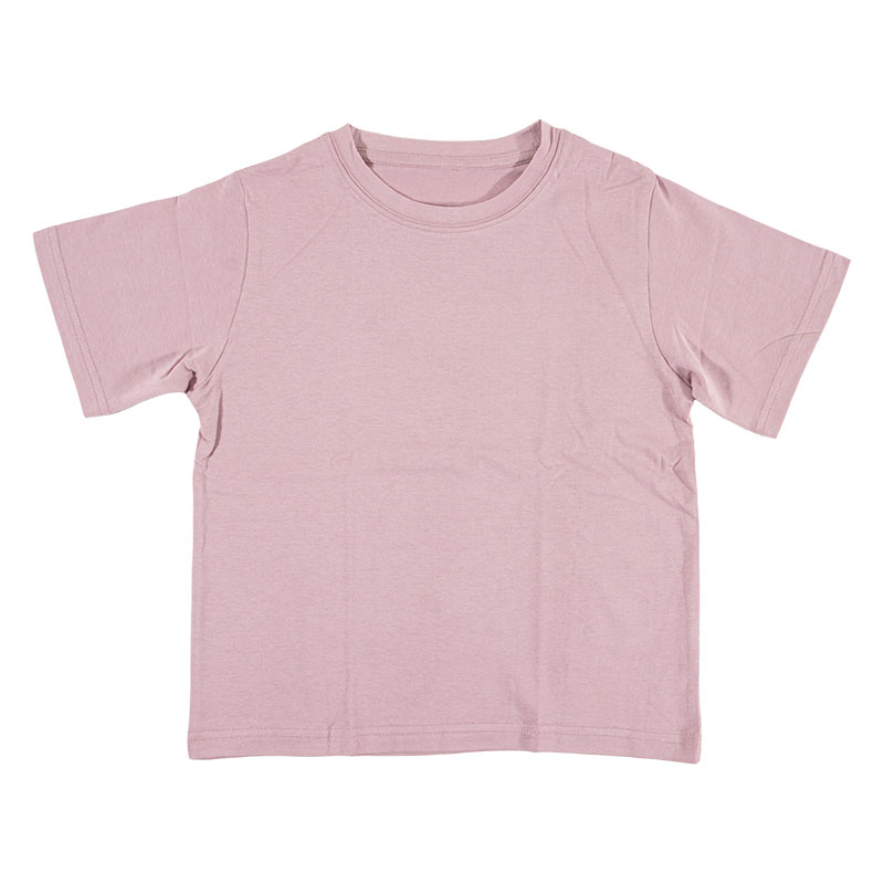 キッズ 綿100% ルームウェア 半袖 ローズ