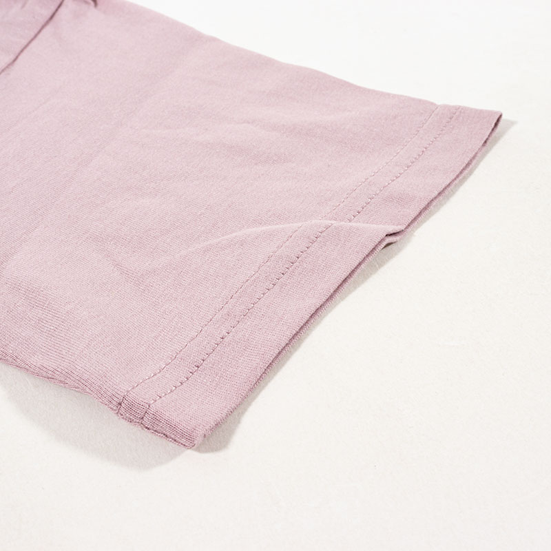 キッズ 綿100% ルームウェア 半袖 ローズ