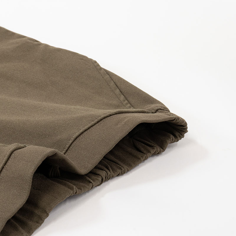 メンズ ストレッチロングパンツ カーキ