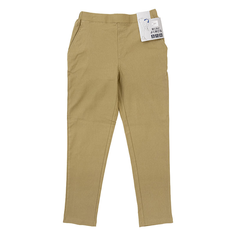 メンズ ストレッチロングパンツ ベージュ