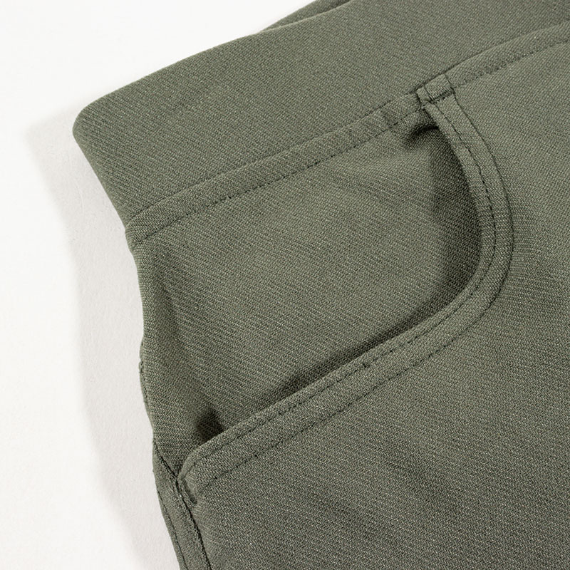 レディース ストレッチレギンスパンツ カーキ