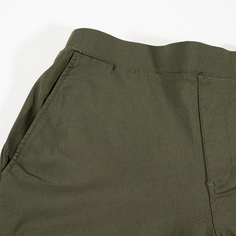 【お取り寄せ商品】メンズ 冷感 ストレッチパンツ カーキ