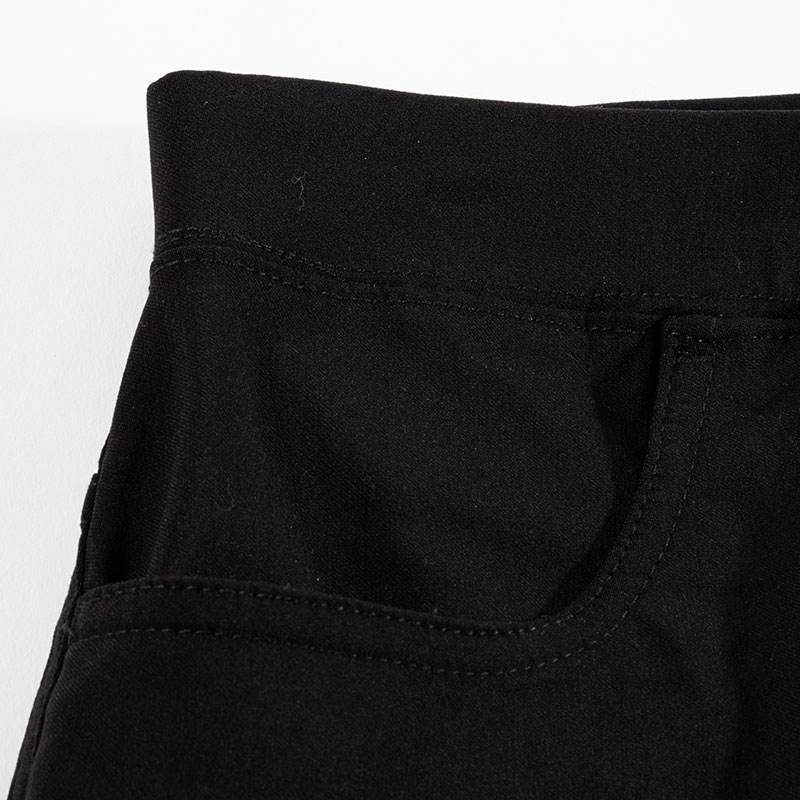 【お取り寄せ商品】レディース 冷感 クロップドパンツ ブラック