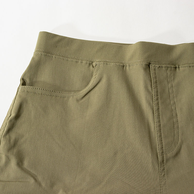 【お取り寄せ商品】レディース 冷感 クロップドパンツ カーキ