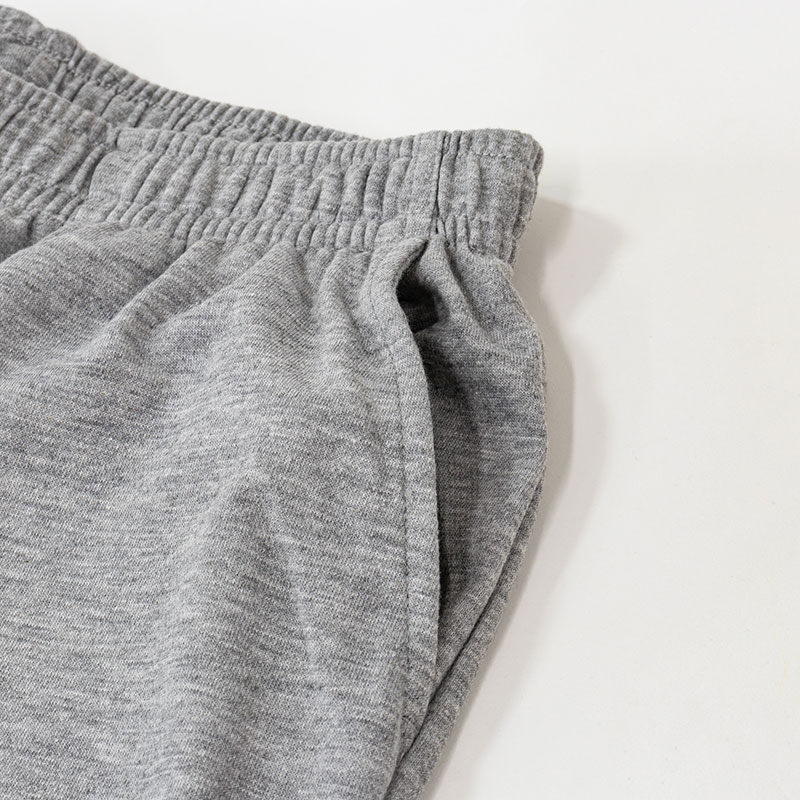 メンズ 裏メッシュ ハーフパンツ 杢グレー