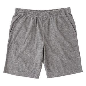 メンズ 裏メッシュ ハーフパンツ 杢チャコール