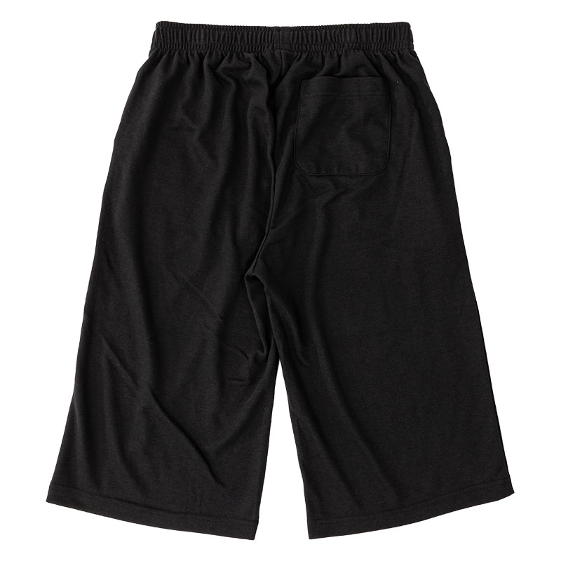 レディース 裏メッシュ 7分丈パンツ ブラック