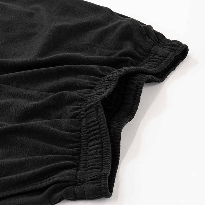 レディース 裏メッシュ 7分丈パンツ ブラック