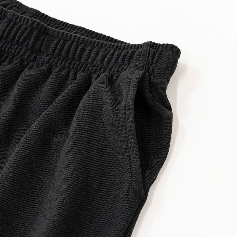 レディース 裏メッシュ 7分丈パンツ ブラック