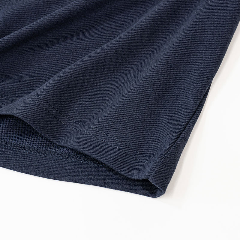 レディース 裏メッシュ 7分丈パンツ ネイビー