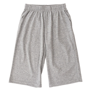 レディース 裏メッシュ 7分丈パンツ杢グレー