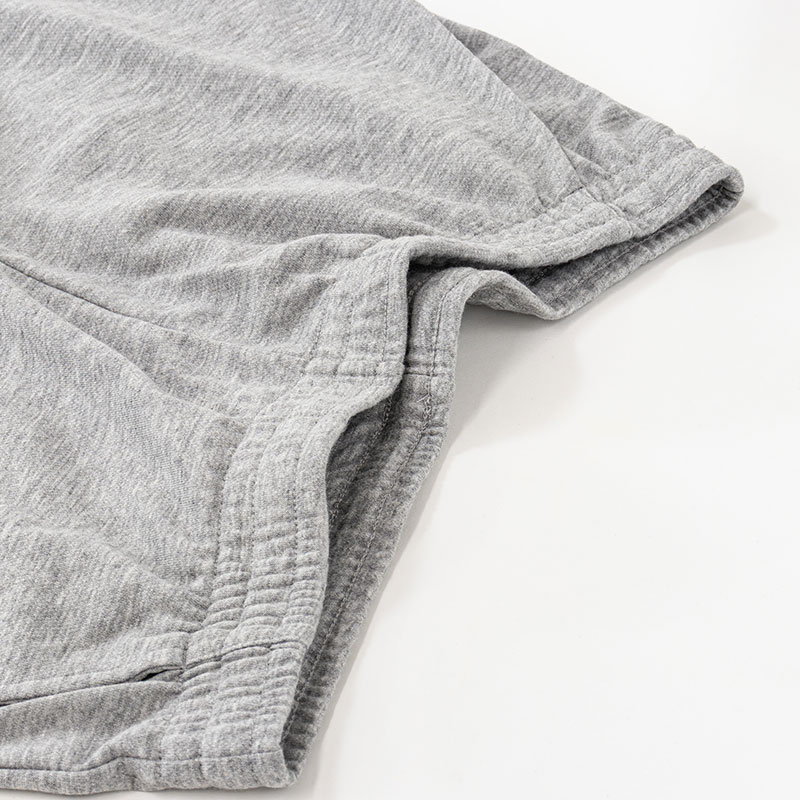 レディース 裏メッシュ 7分丈パンツ杢グレー