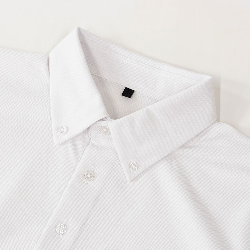 メンズ DRYポロシャツ 半袖 胸ポケット付 ホワイト