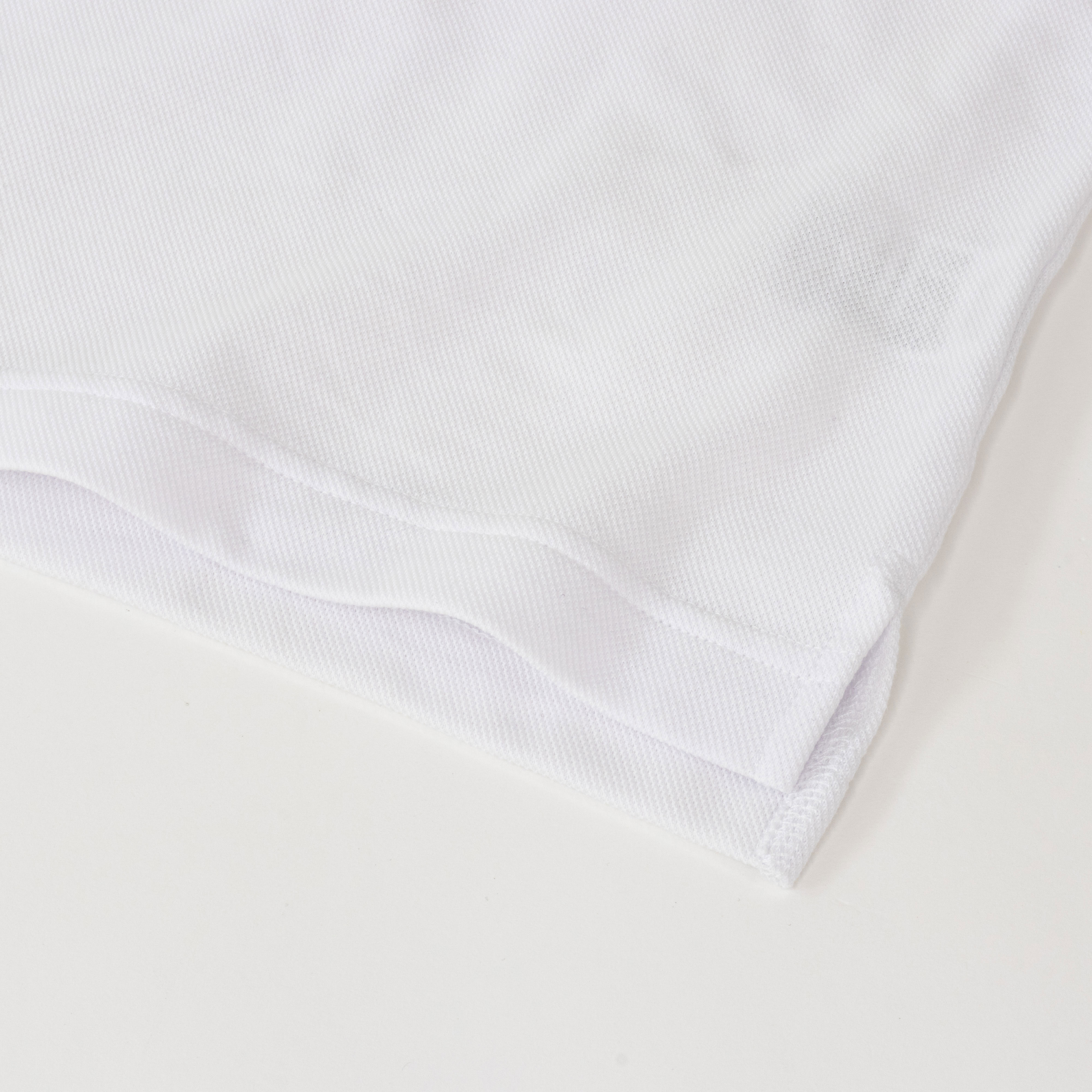 メンズ DRYポロシャツ 半袖 胸ポケット付 ホワイト