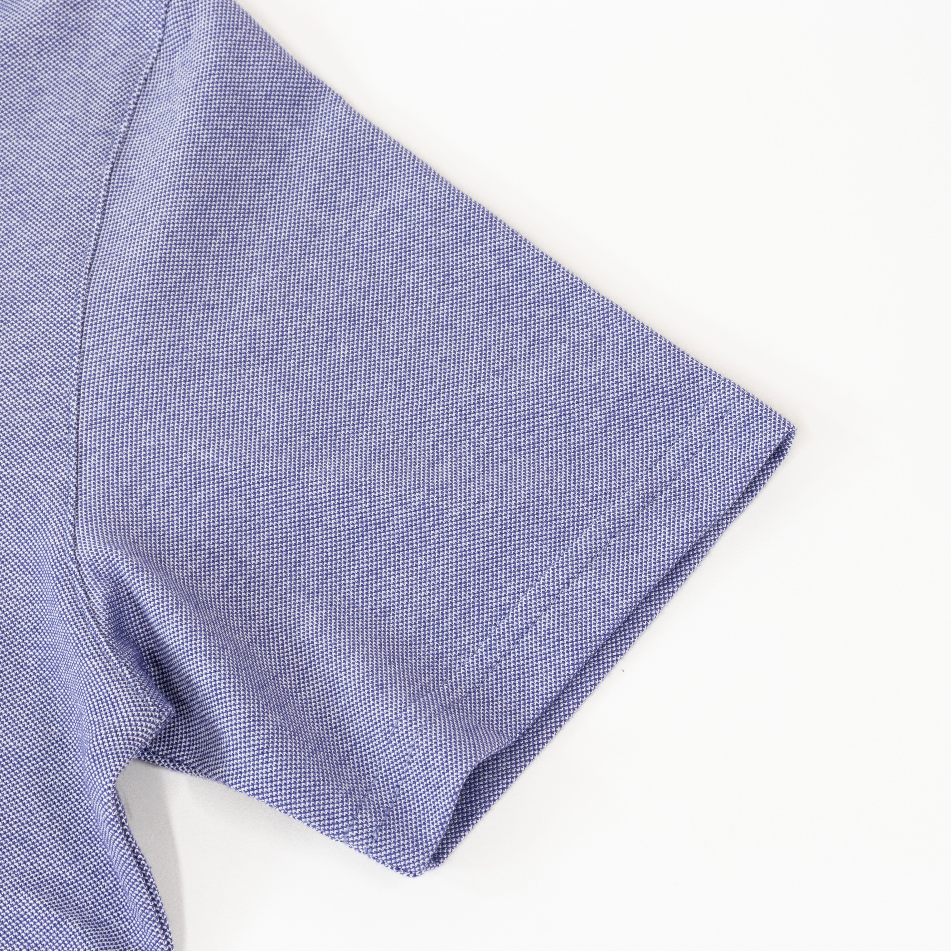 メンズ DRYポロシャツ 半袖 胸ポケット付 杢ブルー