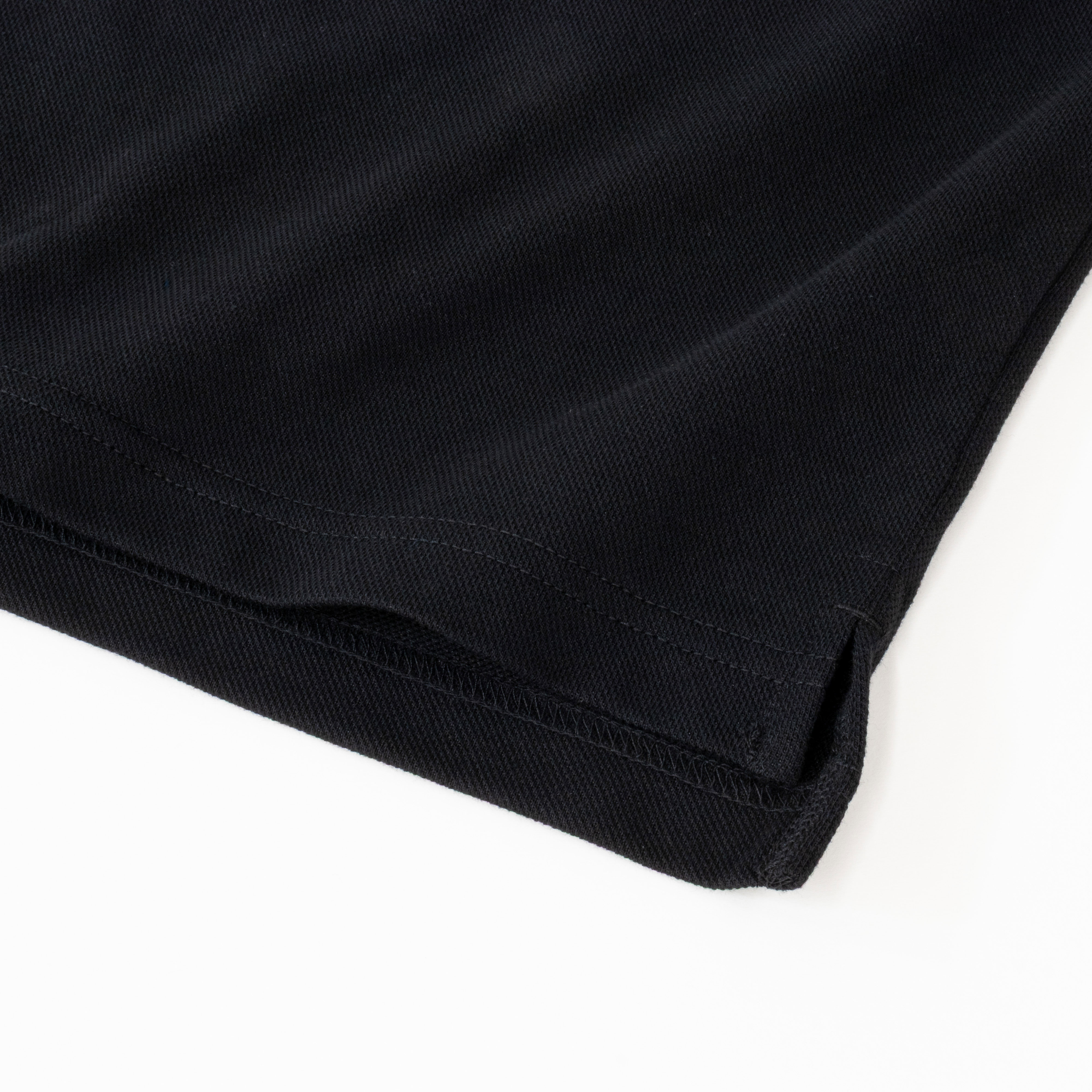 メンズ DRYポロシャツ 半袖 ボタンダウン ブラック