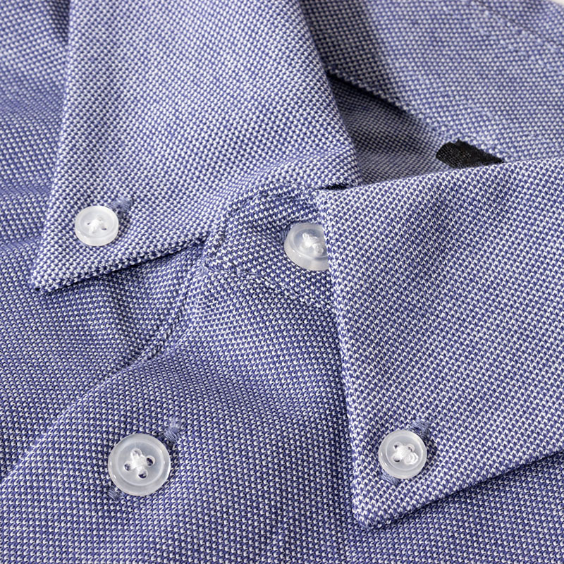 メンズ DRYポロシャツ 半袖 ボタンダウン 杢ブルー