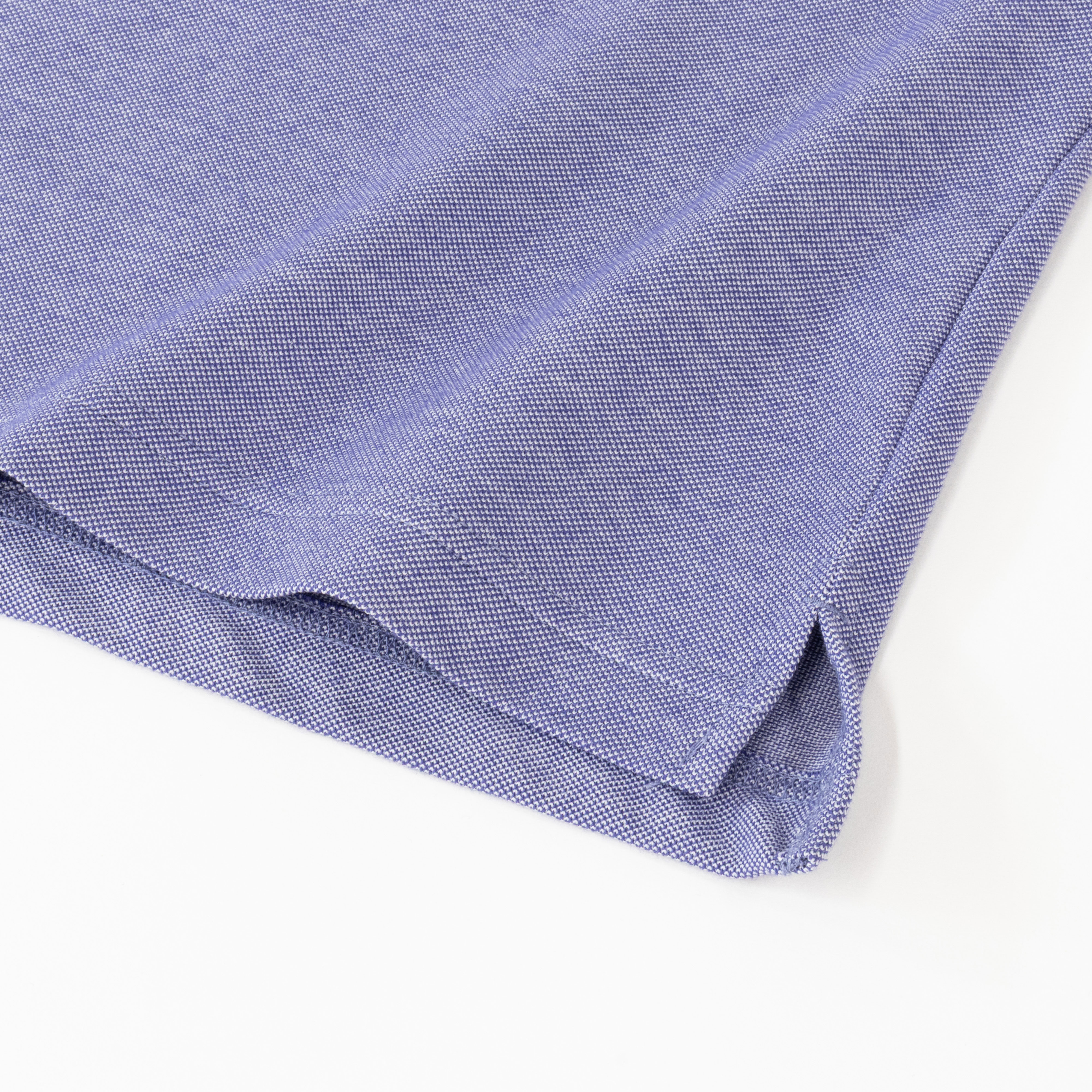 メンズ DRYポロシャツ 半袖 ボタンダウン 杢ブルー