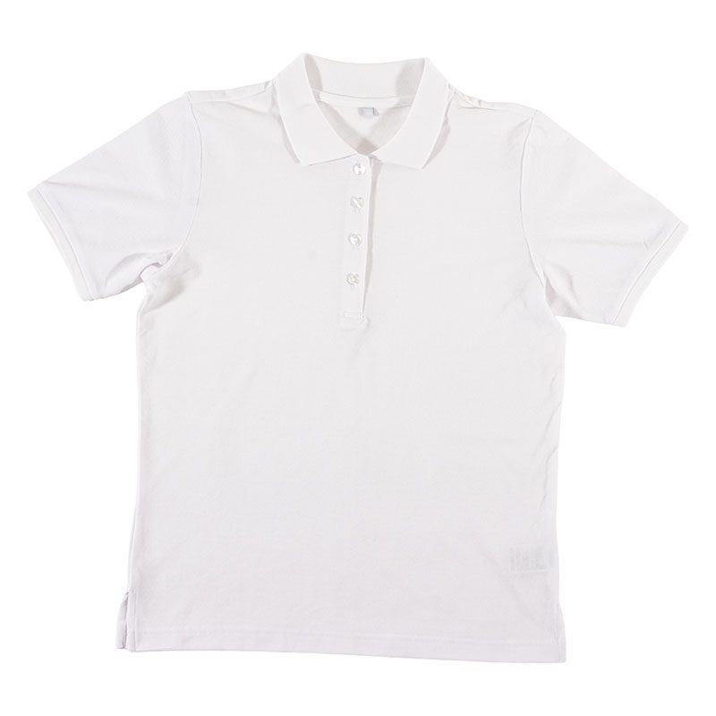 レディース DRYポロシャツ 半袖 ホワイト