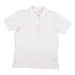レディース DRYポロシャツ 半袖 ホワイト
