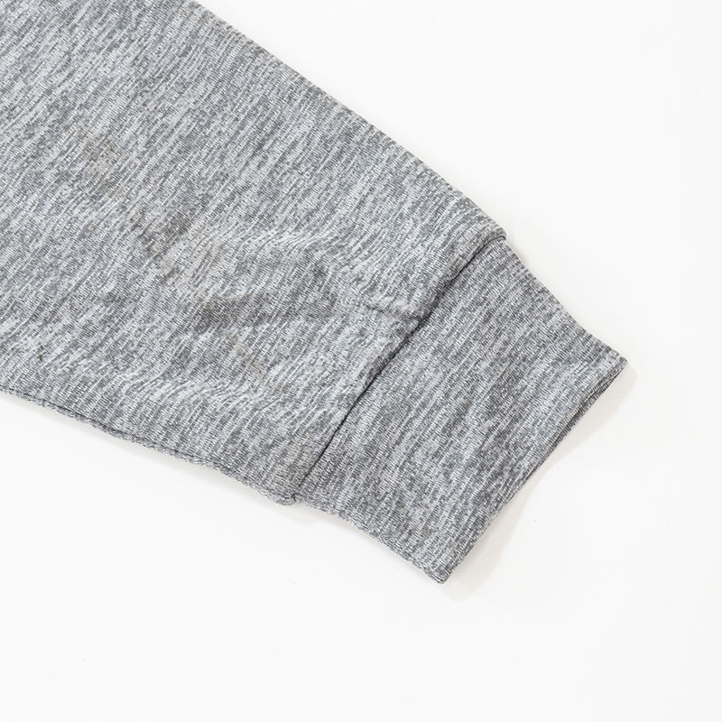 メンズ DRYメッシュTシャツ 長袖 杢グレー