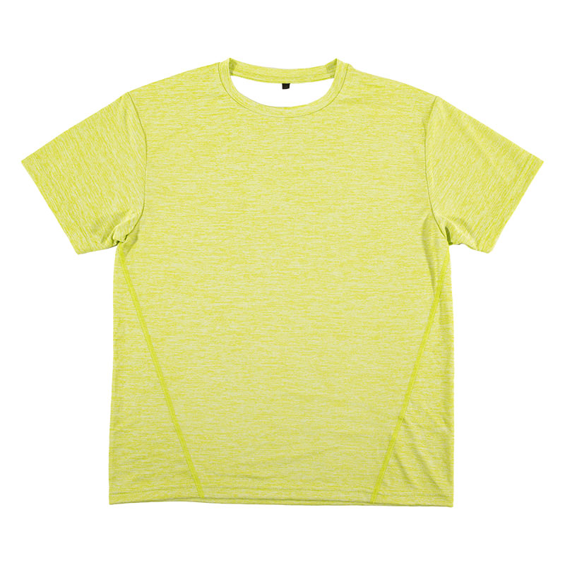 メンズ DRY メッシュTシャツ 丸首 ライム