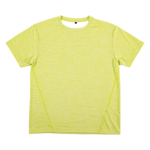 メンズ DRY メッシュTシャツ 丸首 ライム