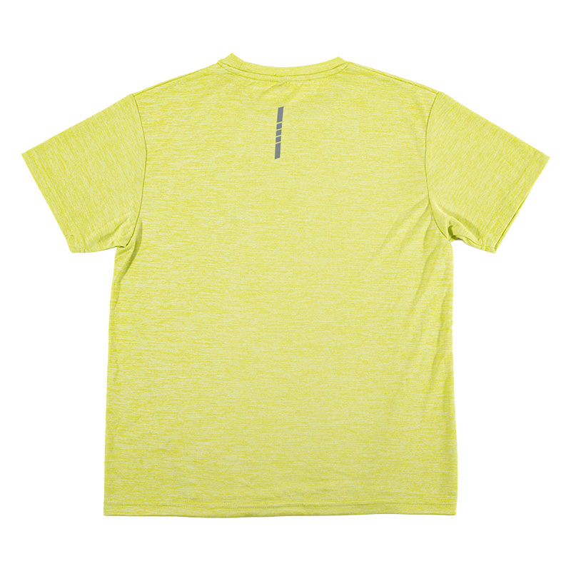 メンズ DRY メッシュTシャツ 丸首 ライム
