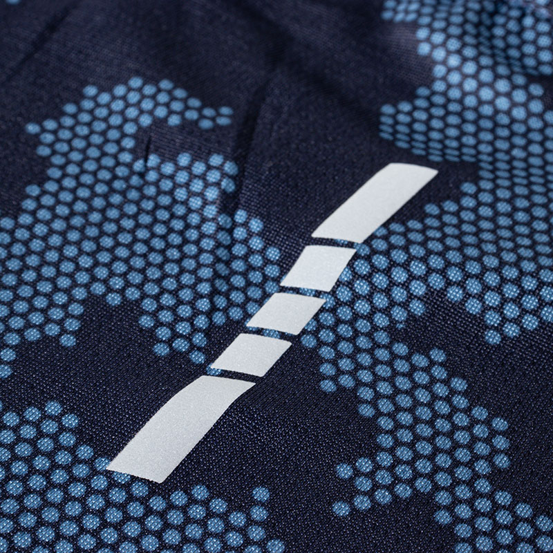 メンズ DRY メッシュTシャツ 丸首 ネイビー迷彩