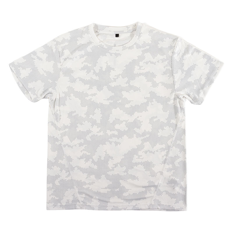 メンズ DRY メッシュTシャツ 丸首 ホワイト