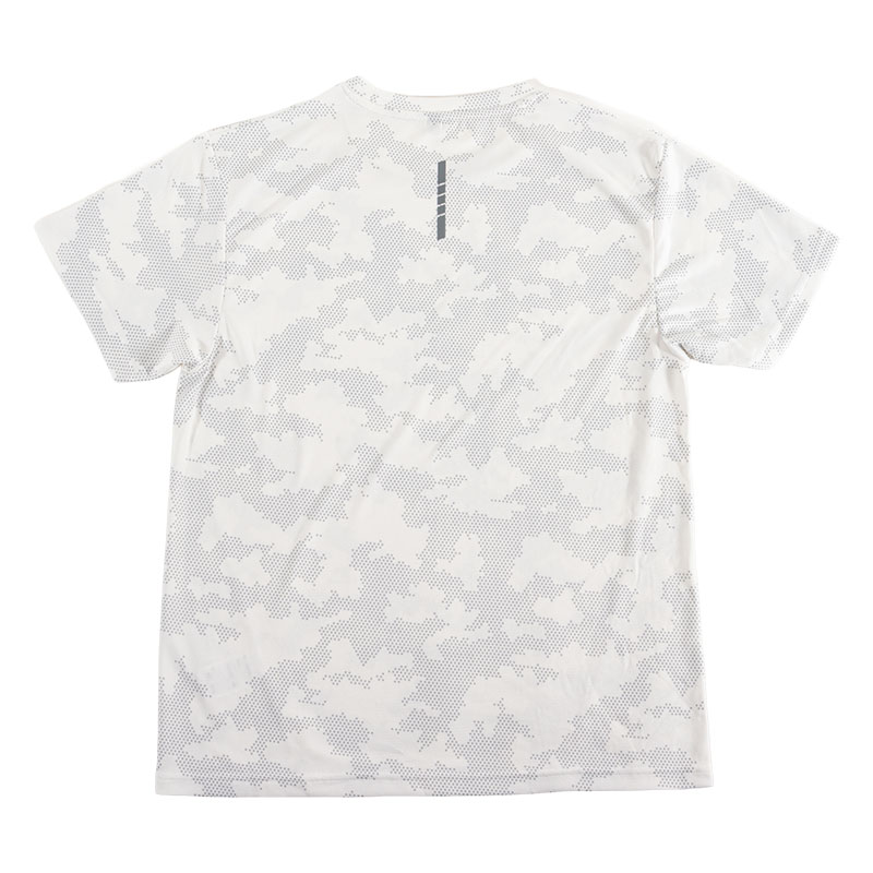 メンズ DRY メッシュTシャツ 丸首 ホワイト