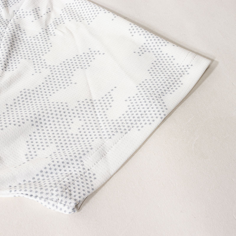 メンズ DRY メッシュTシャツ 丸首 ホワイト
