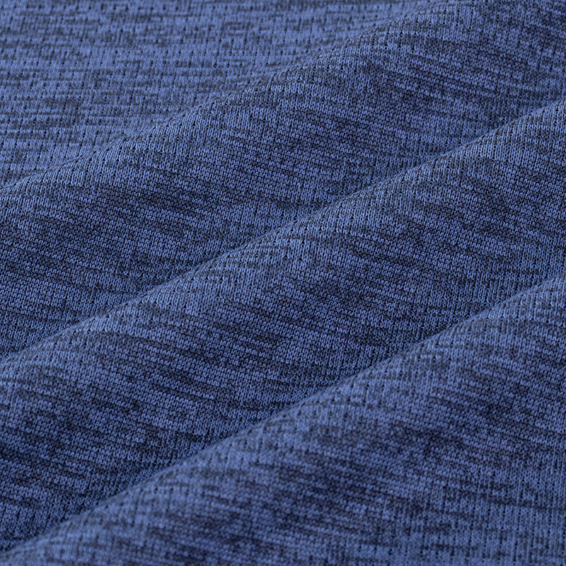 メンズ DRY メッシュTシャツ V首 杢ネイビー