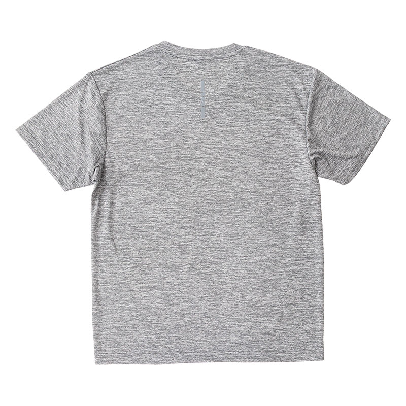 メンズ DRY メッシュTシャツ V首 杢グレー