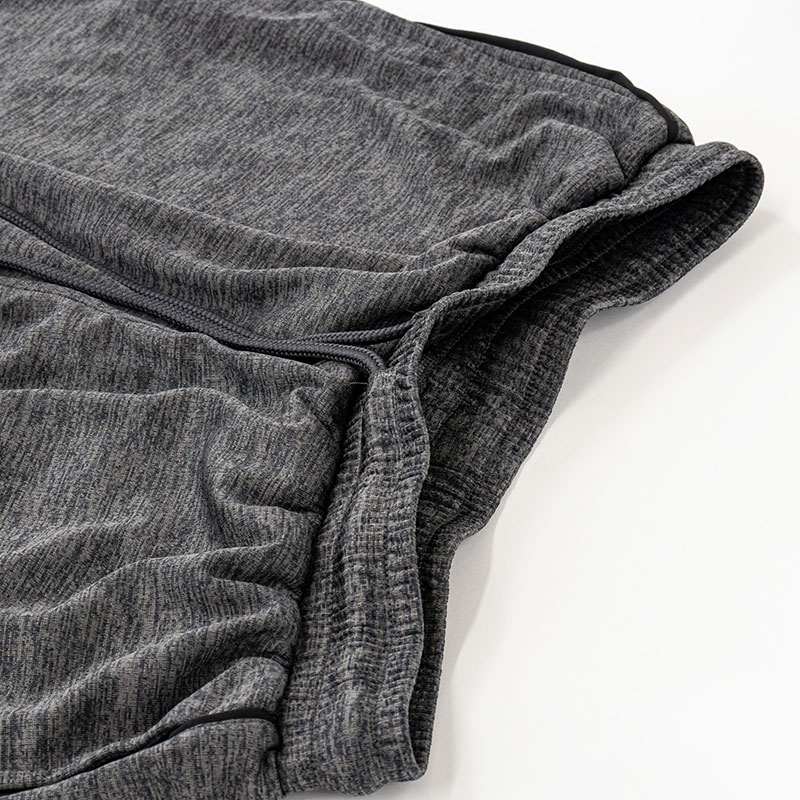 メンズ DRY ハーフパンツ 杢チャコール