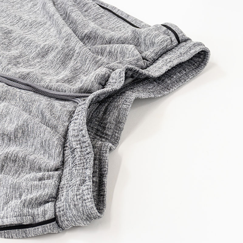 メンズ DRY ハーフパンツ 杢グレー