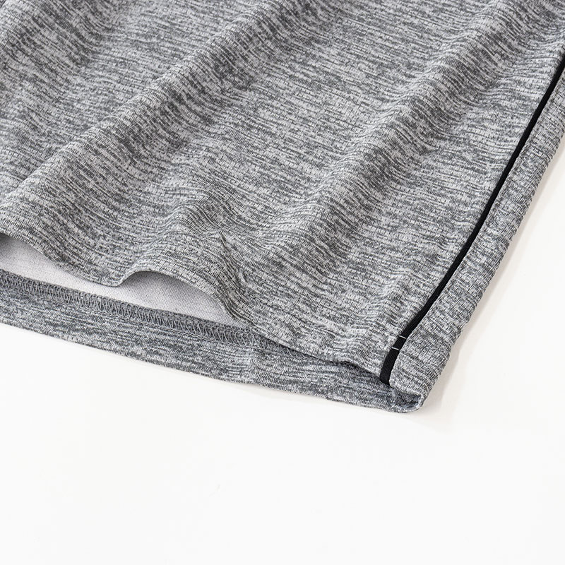 メンズ DRY ハーフパンツ 杢グレー