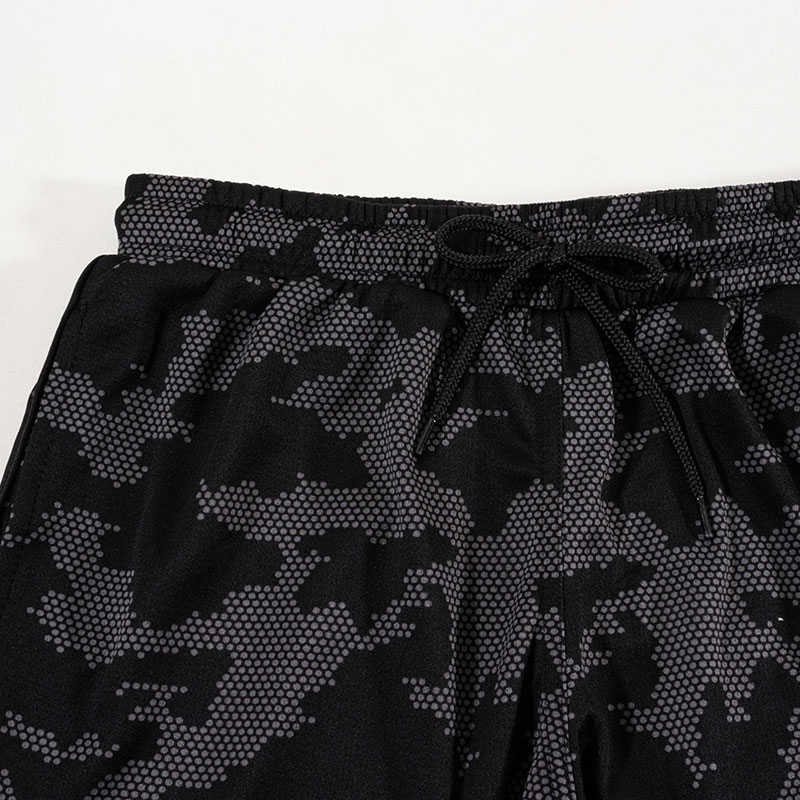 メンズ DRY ハーフパンツ ブラック迷彩