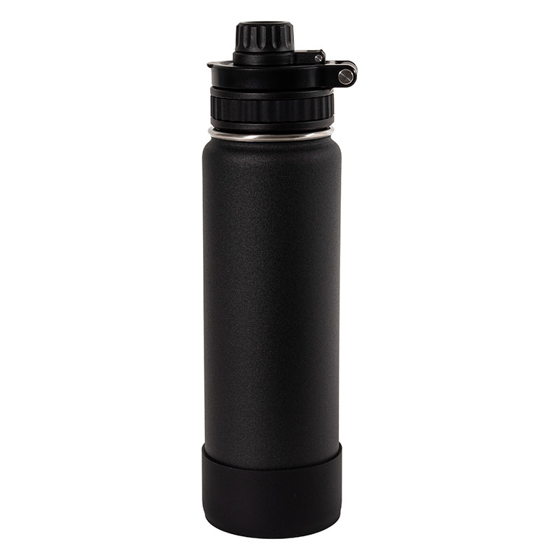 持ち運びに便利な アウトドアボトル 720ml 保冷専用 ブラック