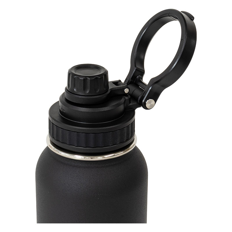 持ち運びに便利な アウトドアボトル 1200ml 保冷専用 ブラック