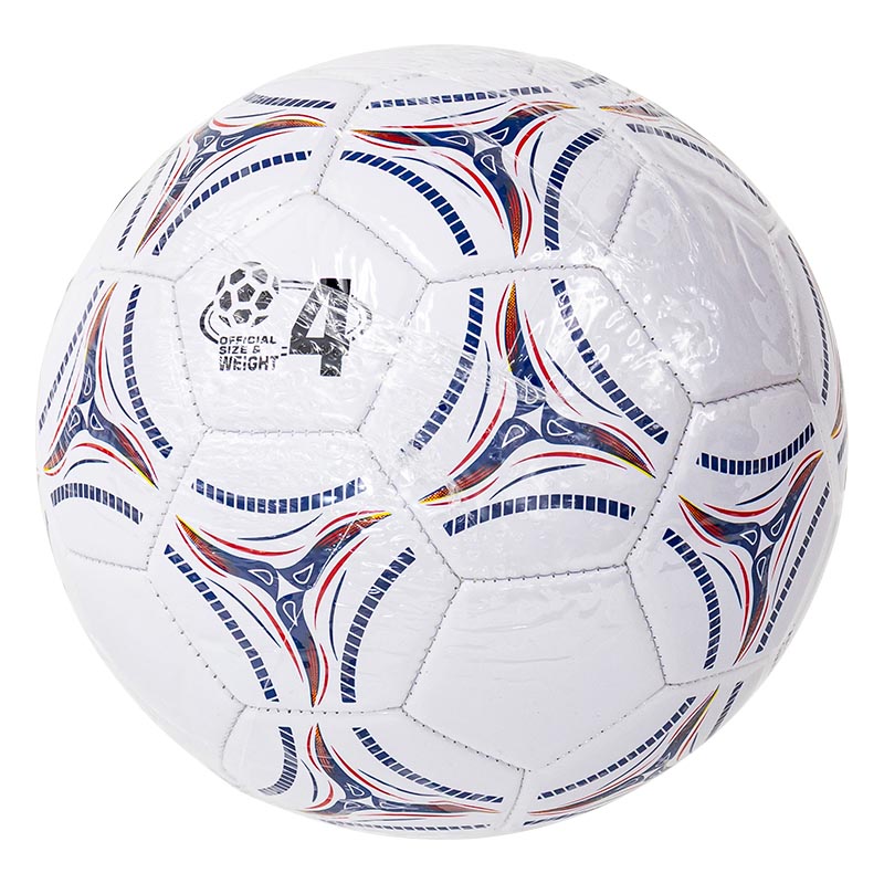 サッカーボール 4号球 ホワイト×ブルー