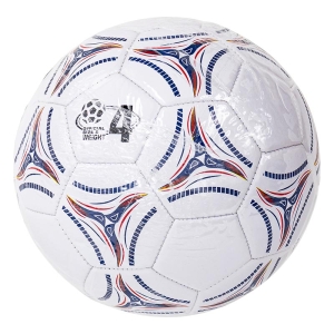 サッカーボール 4号球 ホワイト×ブルー