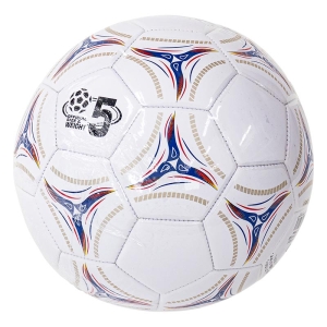 サッカーボール 5号球 ホワイト×ブルー×ゴールド
