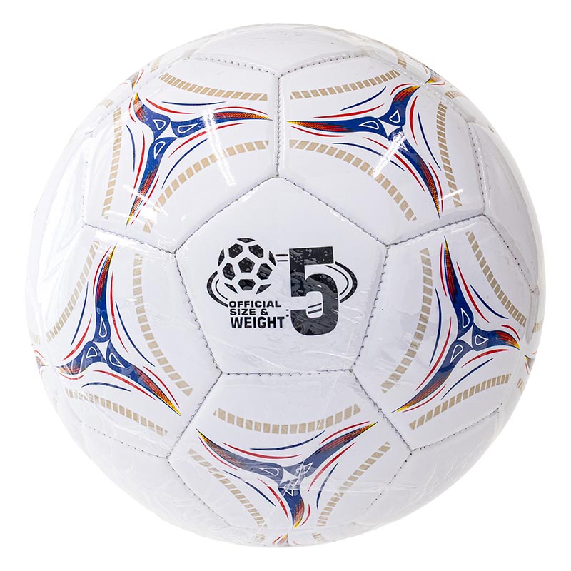 サッカーボール 5号球 ホワイト×ブルー×ゴールド