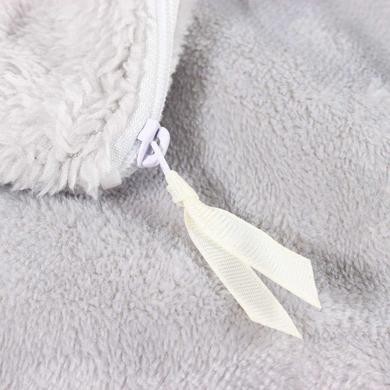 毛布としても使える 掛けふとんカバー シングル(150×210cm)ライトグレー